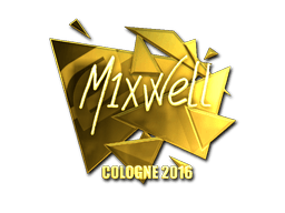 Sticker | mixwell (Gold) | Cologne 2016