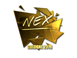 Sticker | nex (Gold) | Cologne 2016