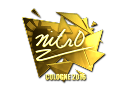 Sticker | nitr0 (Gold) | Cologne 2016
