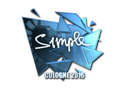 Sticker | s1mple (Foil) | Cologne 2016
