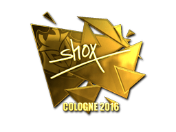 Sticker | shox (Gold) | Cologne 2016