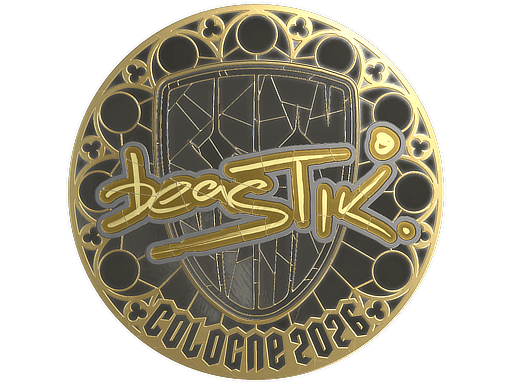 Sticker | beastik (Gold) | Cologne 2026