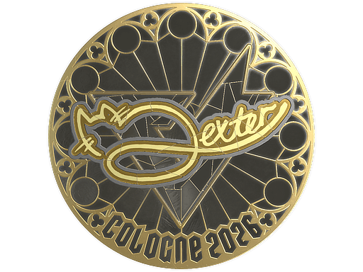 Sticker | dexter (Gold) | Cologne 2026