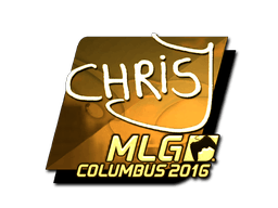 Sticker | chrisJ (Gold) | MLG Columbus 2016
