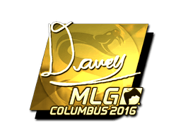 Sticker | DAVEY (Gold) | MLG Columbus 2016