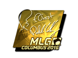 Sticker | f0rest (Gold) | MLG Columbus 2016