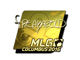 Sticker | freakazoid (Gold) | MLG Columbus 2016
