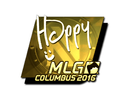 Sticker | Happy (Gold) | MLG Columbus 2016