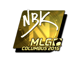 Sticker | NBK- (Gold) | MLG Columbus 2016