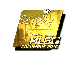 Sticker | seized (Gold) | MLG Columbus 2016