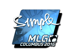 Sticker | s1mple (Foil) | MLG Columbus 2016
