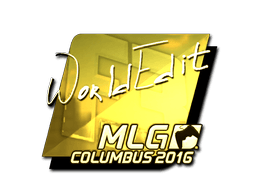 Sticker | WorldEdit (Gold) | MLG Columbus 2016