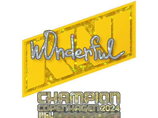 Sticker | w0nderful (Glitter, Champion) | Copenhagen 2024