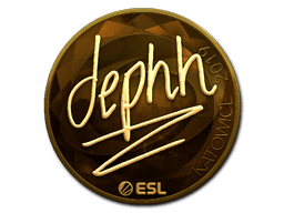 Sticker | dephh (Gold) | Katowice 2019