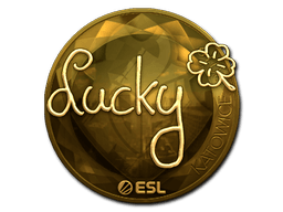 Sticker | Lucky (Gold) | Katowice 2019