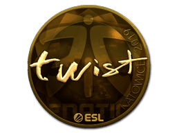 Sticker | twist (Gold) | Katowice 2019