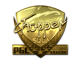 Sticker | chopper (Gold) | Krakow 2017