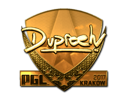 Sticker | dupreeh (Gold) | Krakow 2017