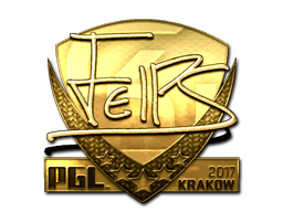 Sticker | felps (Gold) | Krakow 2017