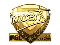 Sticker | innocent (Gold) | Krakow 2017