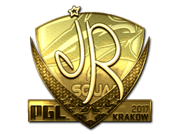 Sticker | jR (Gold) | Krakow 2017