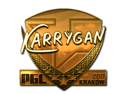 Sticker | karrigan (Gold) | Krakow 2017