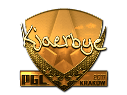 Sticker | Kjaerbye (Gold) | Krakow 2017