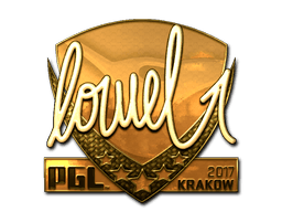 Sticker | loWel (Gold) | Krakow 2017