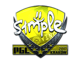 Sticker | s1mple (Foil) | Krakow 2017