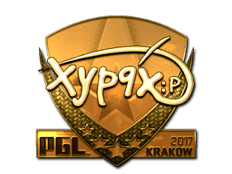 Sticker | Xyp9x (Gold) | Krakow 2017