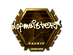 Sticker | olofmeister (Gold) | London 2018