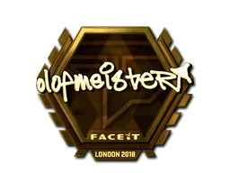 Sticker | olofmeister (Gold) | London 2018