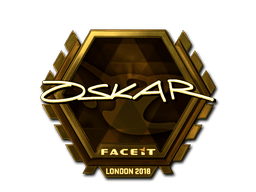 Sticker | oskar (Gold) | London 2018
