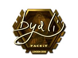 Sticker | byali (Gold) | London 2018