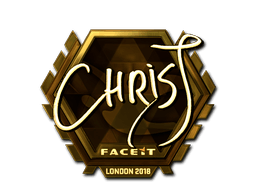 Sticker | chrisJ (Gold) | London 2018