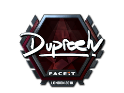 Sticker | dupreeh (Foil) | London 2018