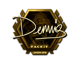Sticker | dennis (Gold) | London 2018