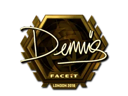 Sticker | dennis (Gold) | London 2018