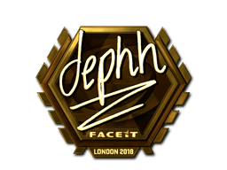 Sticker | dephh (Gold) | London 2018