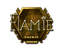 Sticker | flamie (Gold) | London 2018