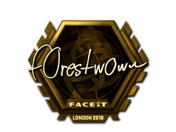 Sticker | f0rest (Gold) | London 2018