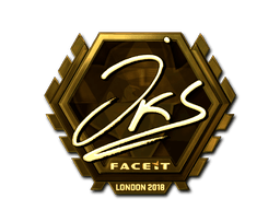 Sticker | jks (Gold) | London 2018
