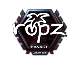 Sticker | ropz (Foil) | London 2018