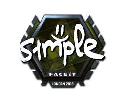 Sticker | s1mple (Foil) | London 2018