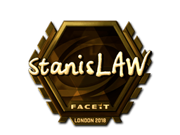 Sticker | stanislaw (Gold) | London 2018