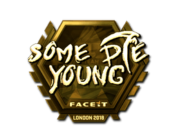 Sticker | sdy (Gold) | London 2018