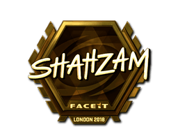 Sticker | ShahZaM (Gold) | London 2018