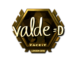 Sticker | v4lde (Gold) | London 2018