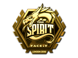 Sticker | Team Spirit (Gold) | London 2018