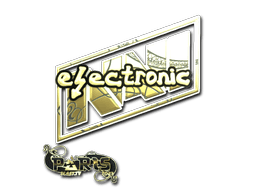 Sticker | electronic (Gold) | Paris 2023